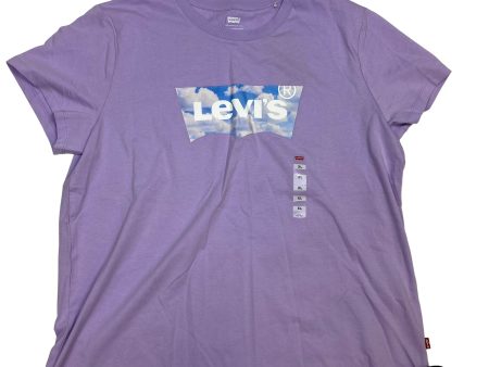 Top Short Sleeve By Levis In Purple, Size: Xl Hot on Sale