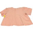 Top Short Sleeve By Easel In Coral, Size: 1x Fashion