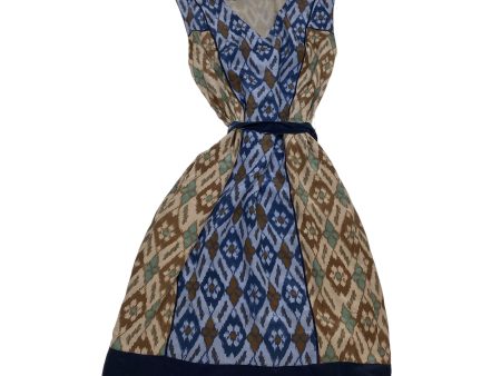 Dress Casual Short By Anthropologie In Blue & Brown, Size: Xs Sale