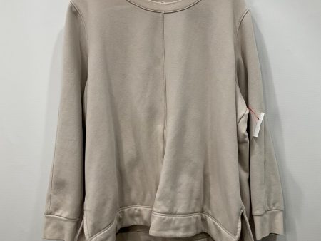 Sweatshirt Crewneck By Athleta In Tan, Size: 1x Discount