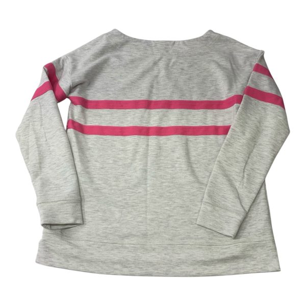 Sweatshirt Crewneck By Talbots In Grey & Pink, Size: S Online Sale