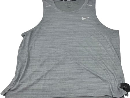 Athletic Tank Top By Nike Apparel In Grey, Size: L For Sale