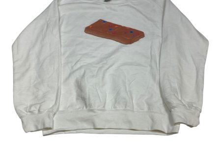 Sweatshirt Crewneck By Gildan In White, Size: S Hot on Sale