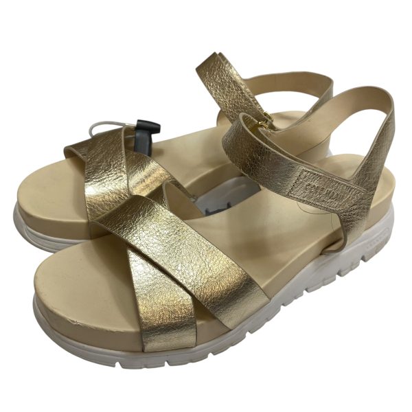 Sandals Designer By Cole-haan In Gold, Size: 10 Online Hot Sale