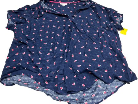 Top Short Sleeve By Westport In Blue, Size: 3x Sale