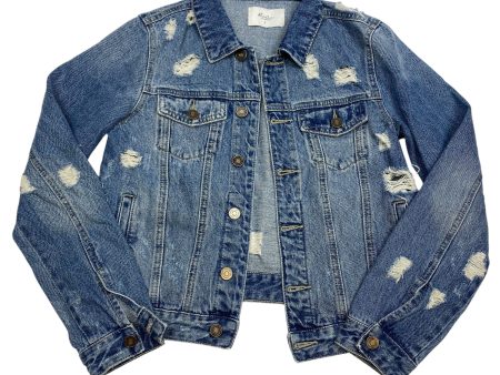 Jacket Denim By Kancan In Blue Denim, Size: S Fashion