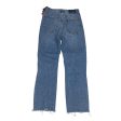 Jeans Straight By Abercrombie And Fitch In Blue Denim, Size: 2 Online Sale