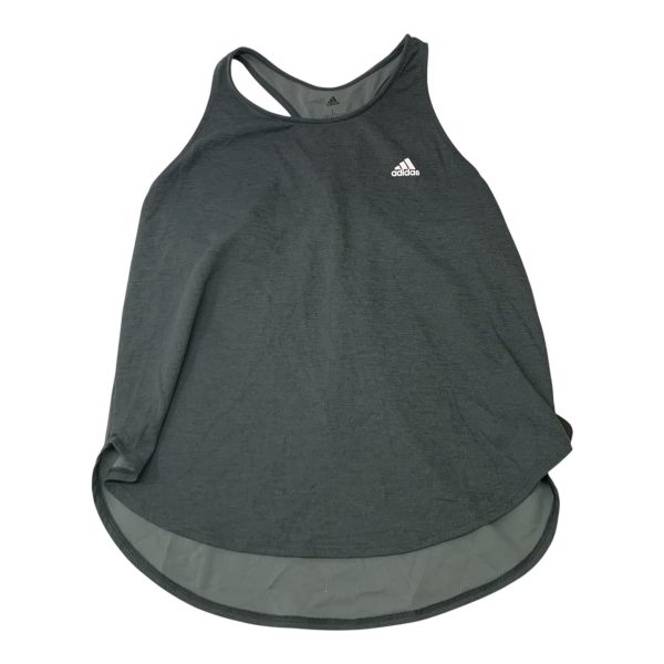 Athletic Tank Top By Adidas In Grey, Size: L Online now