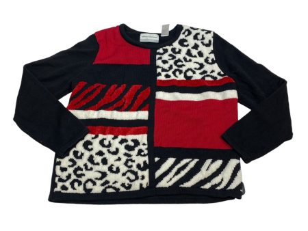 Sweater By Alfred Dunner In Black & Red, Size: Xlp Online Hot Sale