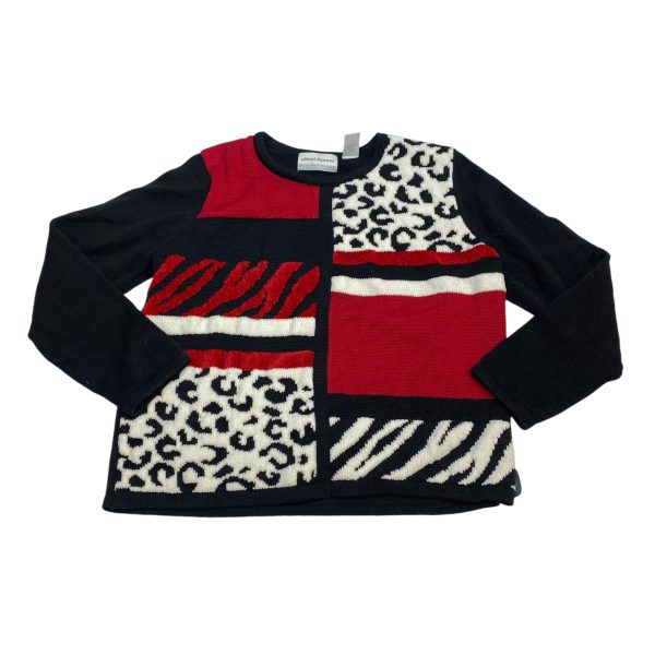 Sweater By Alfred Dunner In Black & Red, Size: Xlp Online Hot Sale