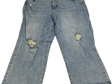 Jeans Straight By Wonderly In Blue Denim, Size: 20w Fashion