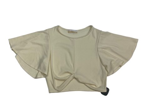 Top Short Sleeve By North End In Cream, Size: L Online Sale