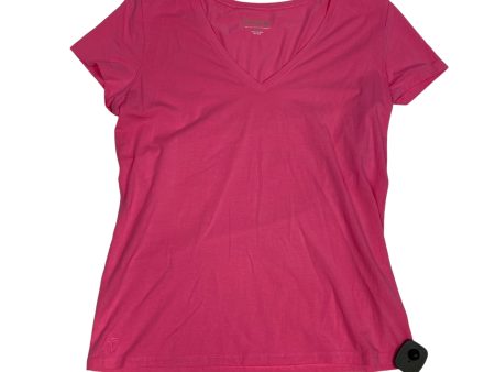 Top Short Sleeve Designer By Lilly Pulitzer In Pink, Size: L For Discount