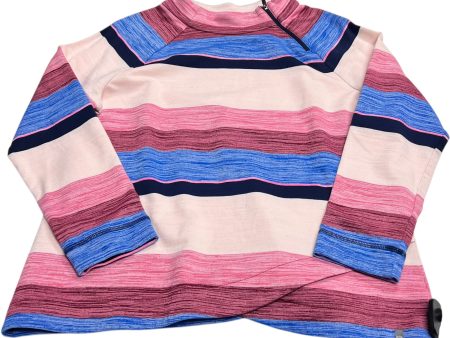 Athletic Sweatshirt Collar By Talbots In Blue & Pink, Size: Petite L Fashion