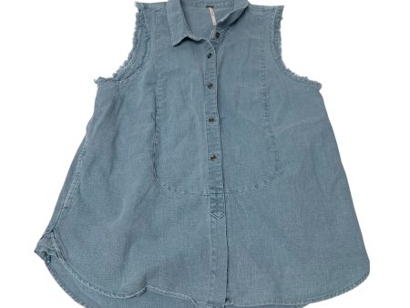 Vest Other By Free People In Blue Denim, Size: S Sale