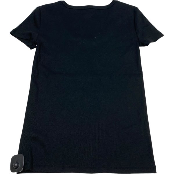 Top Short Sleeve Basic By Talbots In Black, Size: S For Discount