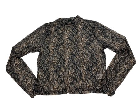 Top Long Sleeve By Wild Fable In Snakeskin Print, Size: L Supply