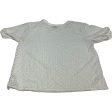 Top Short Sleeve By Anthropologie In Cream, Size: S Supply