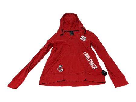 Athletic Sweatshirt Hoodie By Adidas In Red, Size: M For Sale