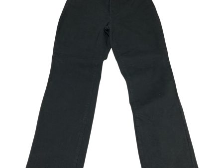 Jeans Straight By Talbots In Black Denim, Size: 12 Online now