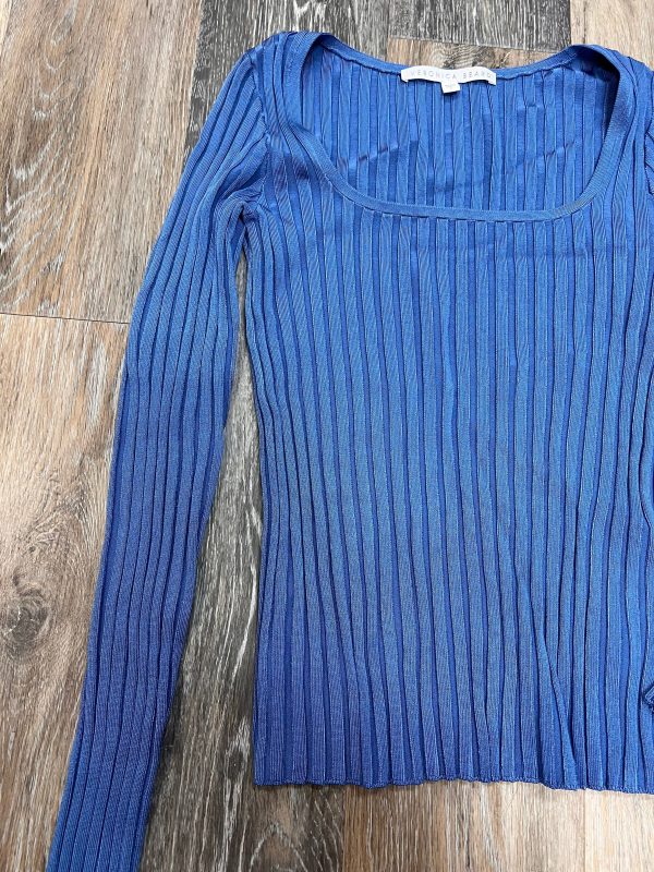 Designer Top Long Sleeve By Veronica Beard In Blue, Size: S For Sale