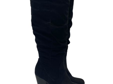 Boots Mid-calf Heels By Rampage In Black, Size: 6.5 For Sale