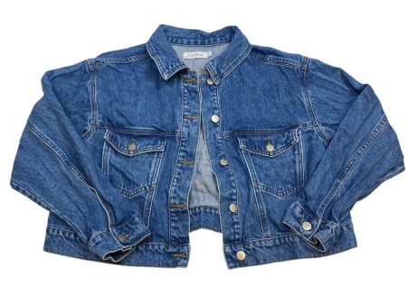 Jacket Denim By Just Fab In Blue Denim, Size: M Online Hot Sale