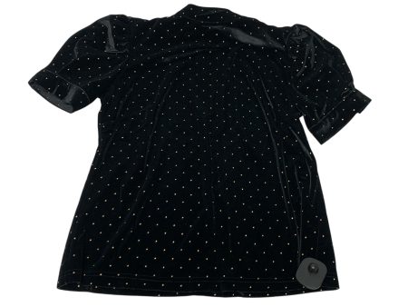 Top Short Sleeve By Nanette By Nanette Lepore In Black & Gold, Size: S Cheap