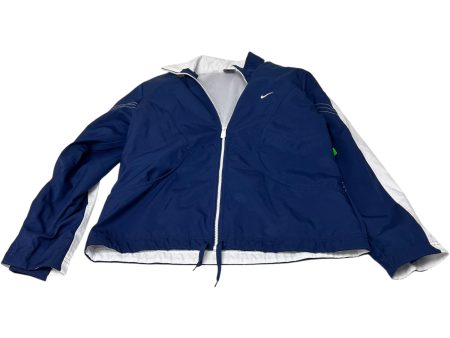 Athletic Jacket By Nike Apparel In Navy, Size: M Online