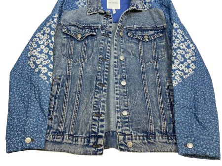 Jacket Denim By Avec Les Filles In Blue Denim, Size: M For Cheap