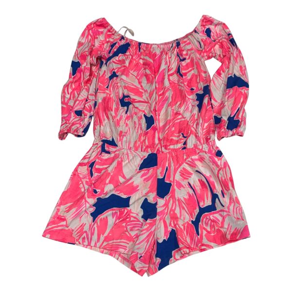 Romper Designer By Lilly Pulitzer In Pink, Size: S Online Sale