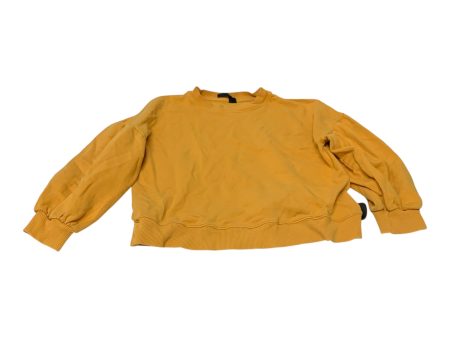 Sweatshirt Crewneck By Topshop In Yellow, Size: Xs Sale