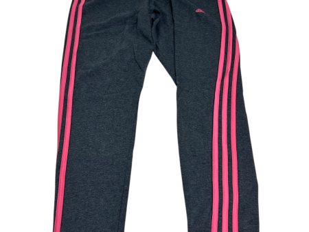 Athletic Leggings By Adidas In Grey, Size: L Sale