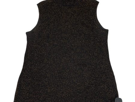 Top Sleeveless By Chicos In Bronze, Size: L Supply