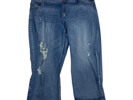 Jeans Boyfriend By Lane Bryant In Blue Denim, Size: 22 Hot on Sale