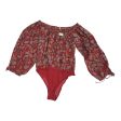 Bodysuit By Free People In Red, Size: M Hot on Sale