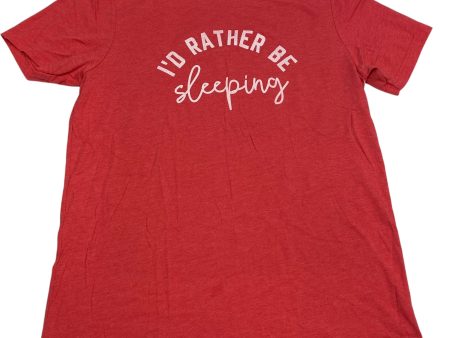 Top Short Sleeve By The Home T In Red, Size: L Sale