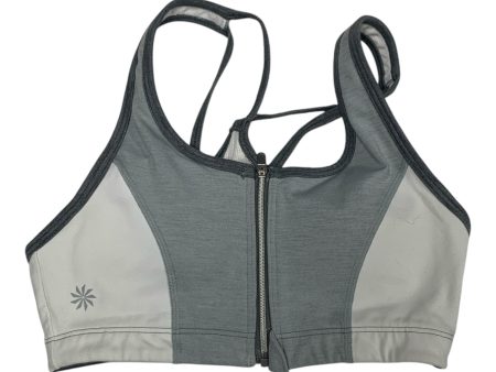 Athletic Bra By Athleta In Grey & White, Size: Xs For Sale