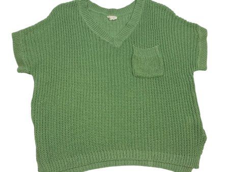 Sweater Short Sleeve By Bibi In Green, Size: S Fashion