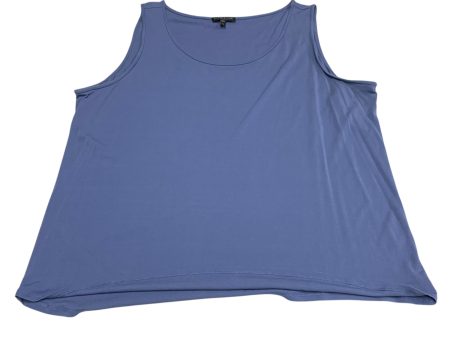 Top Sleeveless Basic By Eileen Fisher In Blue, Size: 2x Online Sale