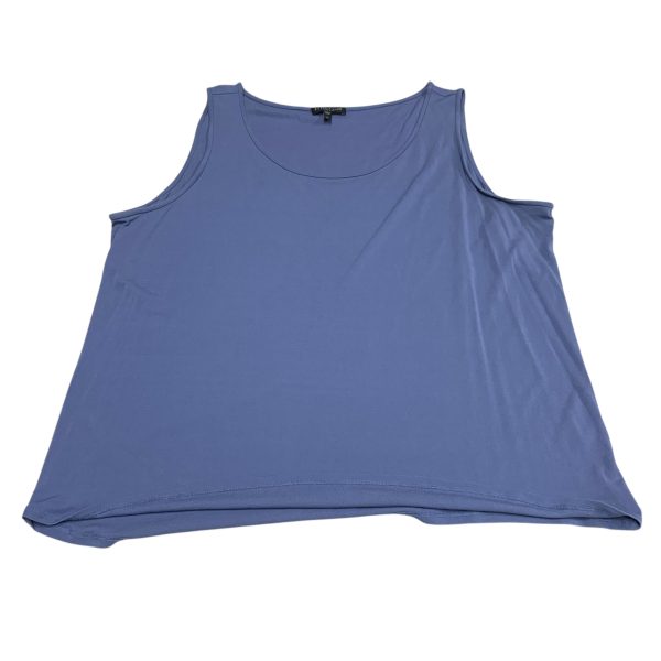 Top Sleeveless Basic By Eileen Fisher In Blue, Size: 2x Online Sale