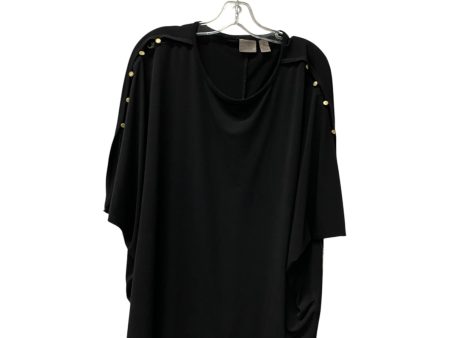 Top Ss By Chicos In Black, Size:L Discount