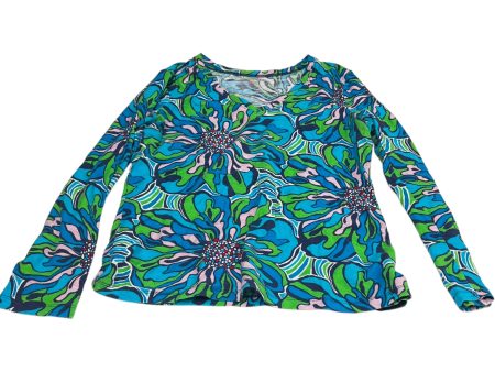 Top Long Sleeve Designer By Lilly Pulitzer In Blue, Size: Xl Supply