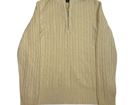 Sweater Cashmere By Saks Fifth Avenue In Cream, Size: L on Sale