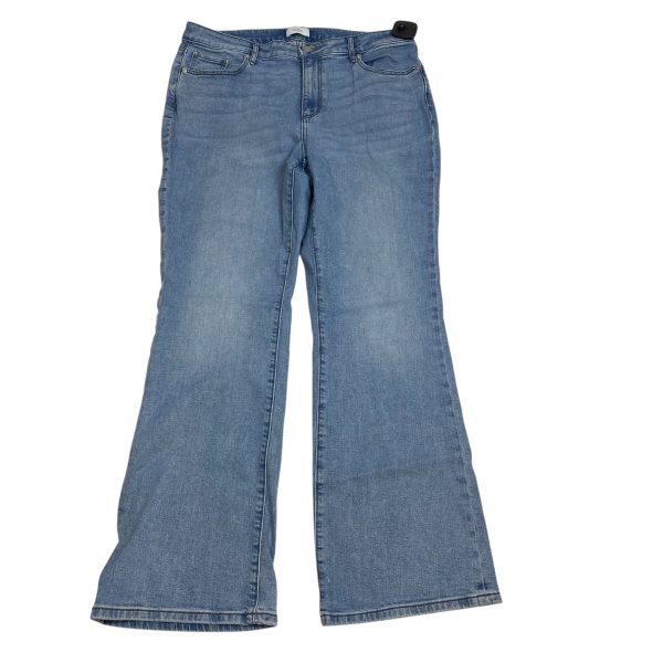 Jeans Boot Cut By Loft In Blue Denim, Size: 12 Online Sale