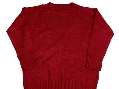 Sweater By Clothes Mentor In Red, Size: L Discount