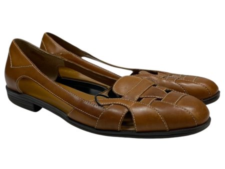 Shoes Flats By Pesaro In Brown, Size: 9 Hot on Sale