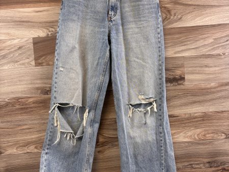 Jeans Wide Leg By Zara In Blue Denim, Size: 4 Cheap