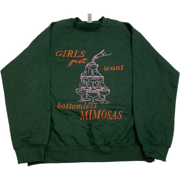 Sweatshirt Crewneck By Gildan In Green, Size: M Hot on Sale