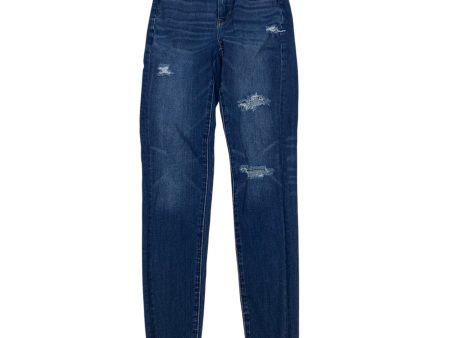 Jeans Jeggings By American Eagle In Blue Denim, Size: 0 Sale